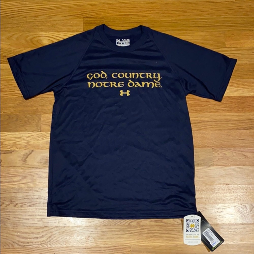 Under Armour NOTRE Dame short sleeve tshirt